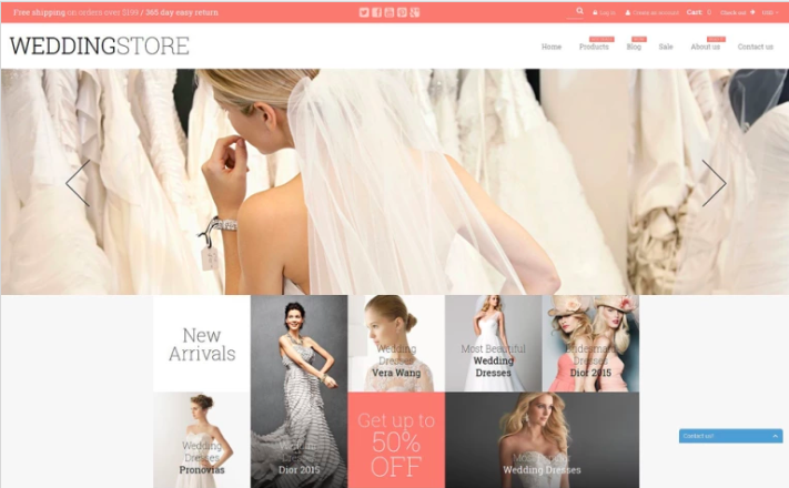 Wedding Store Shopify Theme