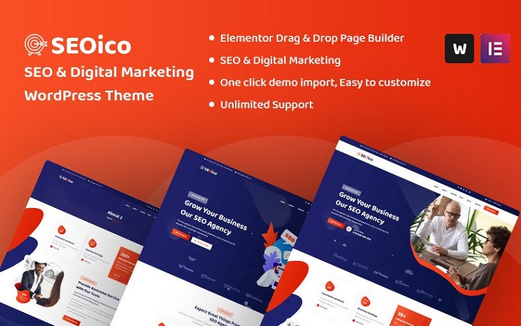 Seoico - SEO & Digital Marketing WordPress Theme.