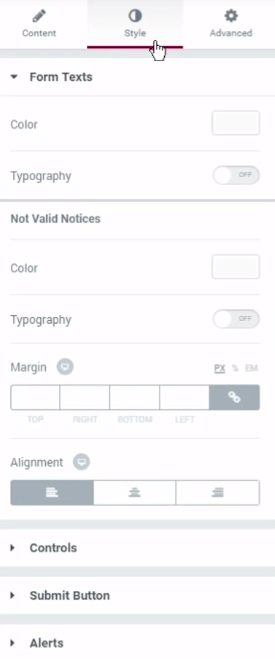 style section contact form 7