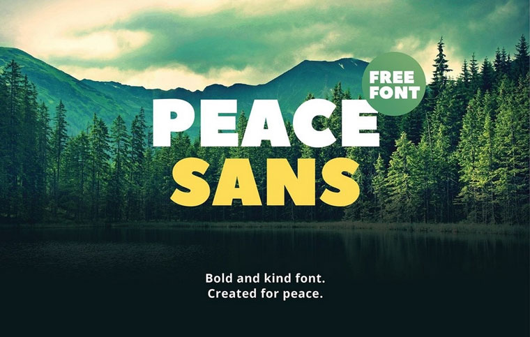 Peace Sans | FREE FONT.