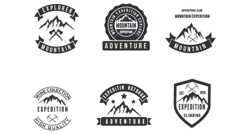 Mountain and Adventure Explore Logo Template
