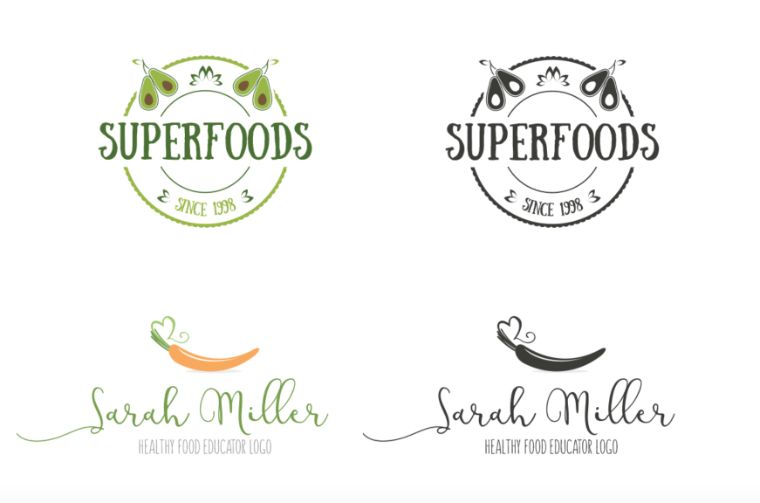 Unique Food Logos
