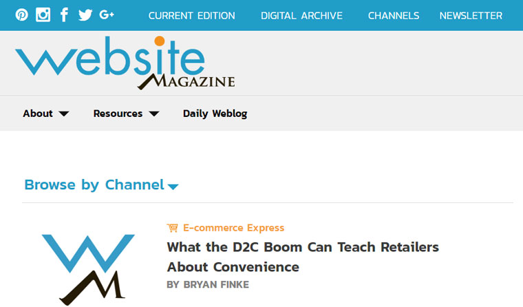 Website Magazine.