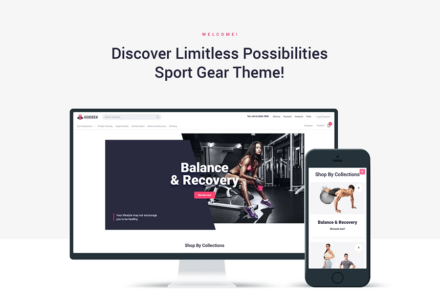 Godeex - Sports Gear ECommerce Modern Elementor WooCommerce Theme