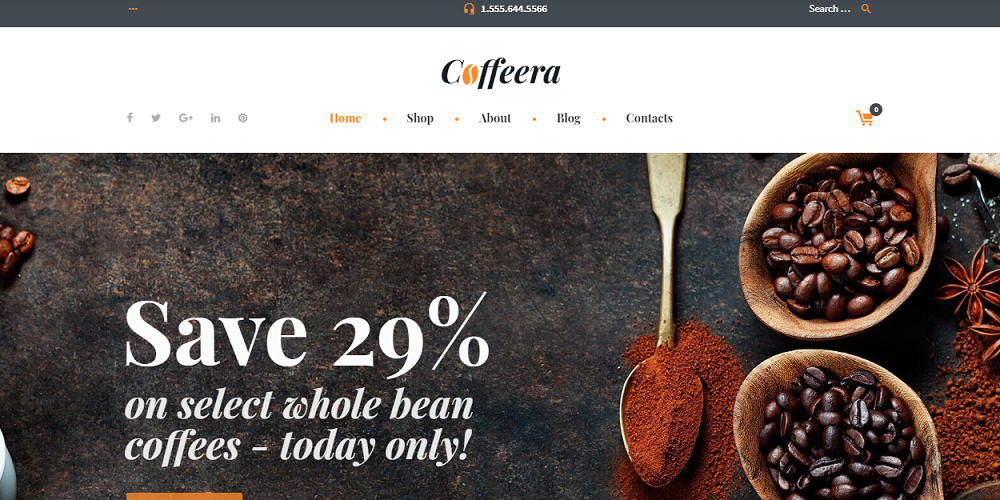 Coffee Shop WooCommerce Theme