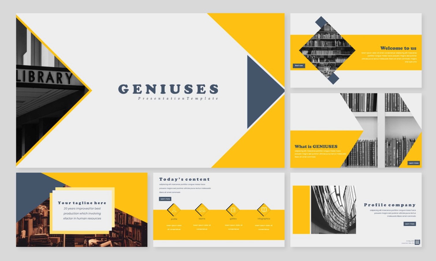 genuises creative powerpoint template