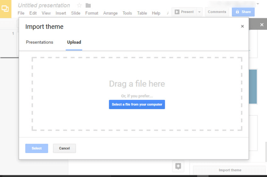 Google slides themes.