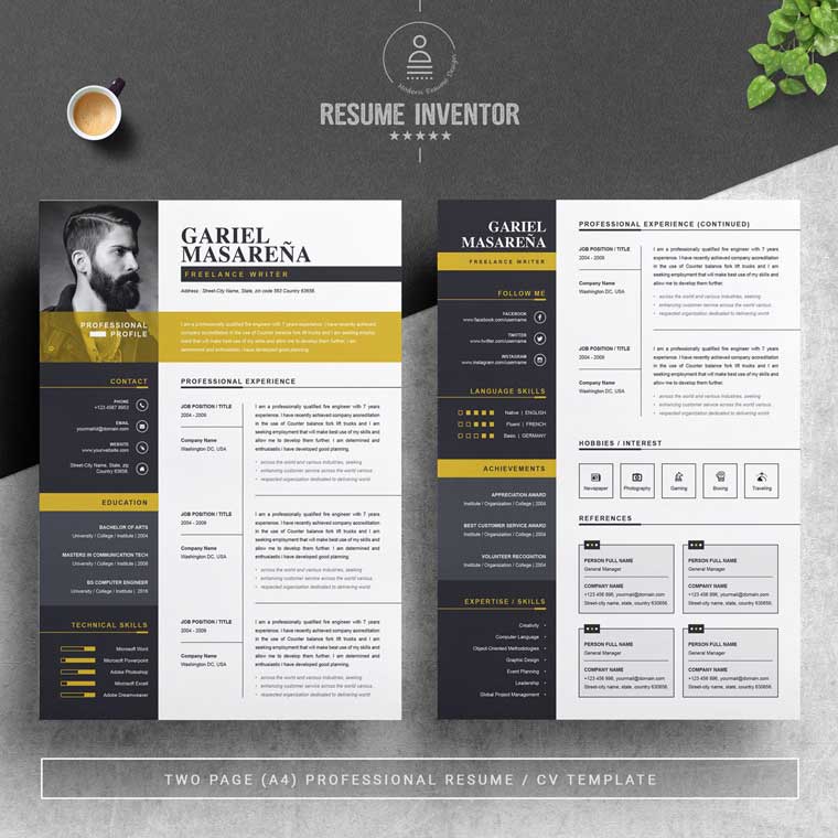 Gariel Masarena Resume Template.