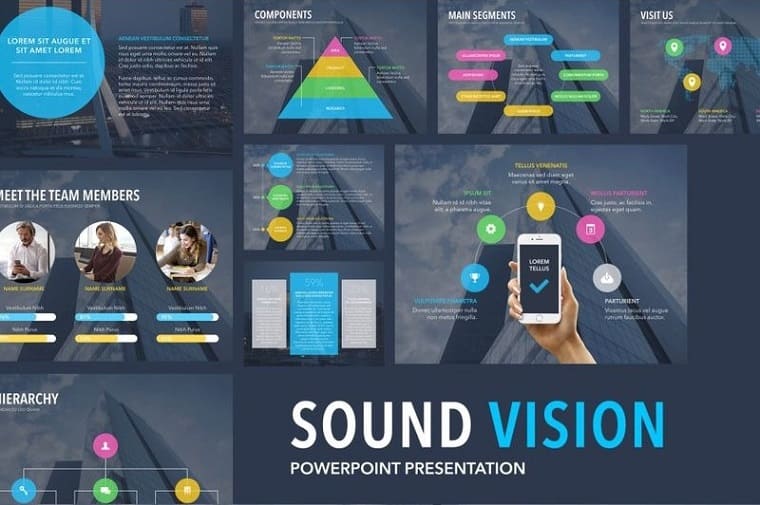 Sound Vision PowerPoint Template.