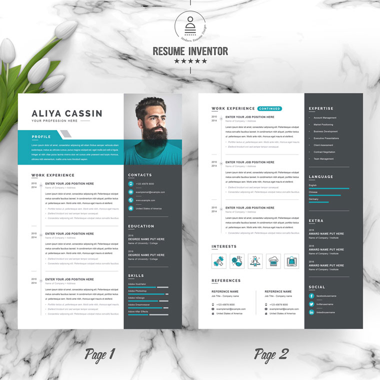 Aliya Resume Template.
