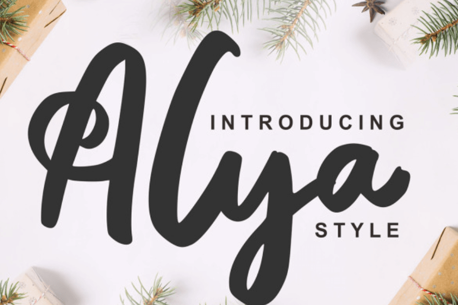 festive fonts