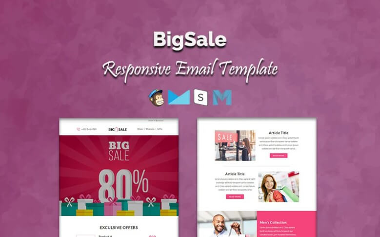 big sale newsletter template