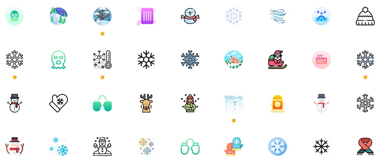 Free Winter Icons Resources.
