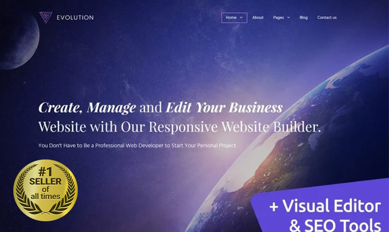 Evolution MotoCMS3 digital bestseller