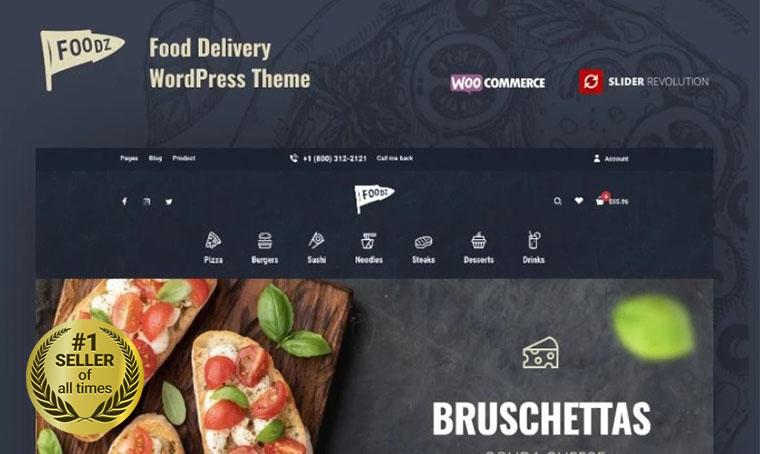 Foodz WooCommerce bestseller