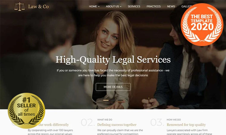 Law&Co Drupal template