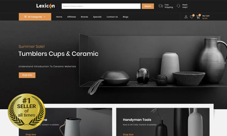 Lexicon OpenCart digital bestseller