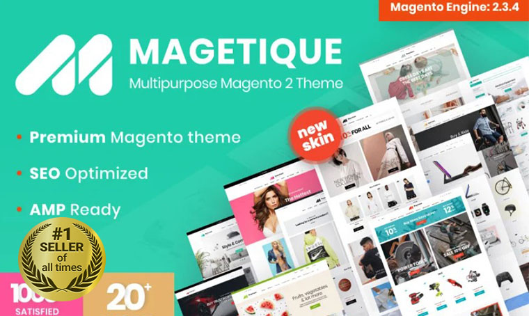 Magetique AMP Magento Template