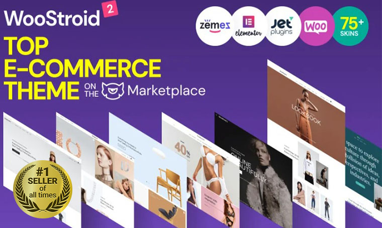 Woostroid2 WooCommerce digital bestseller