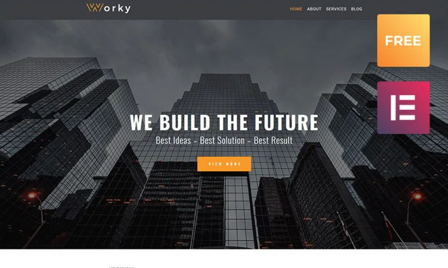 Worky Elementor WordPress Theme