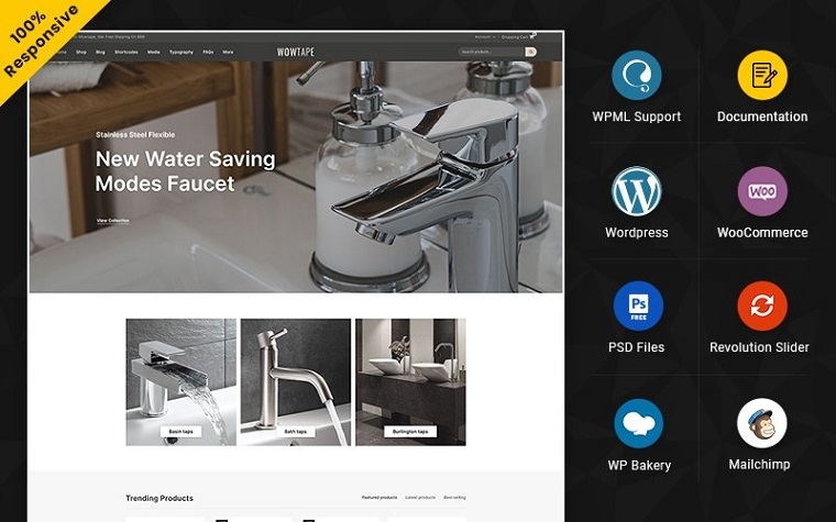 Modern Wowtape - Responsive WooCommerce Theme.