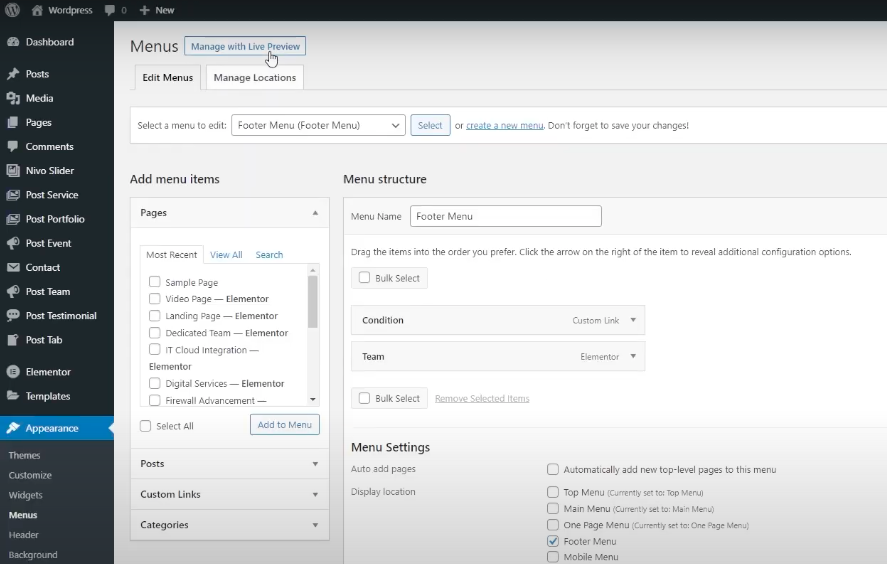 Manage Locations in WordPress