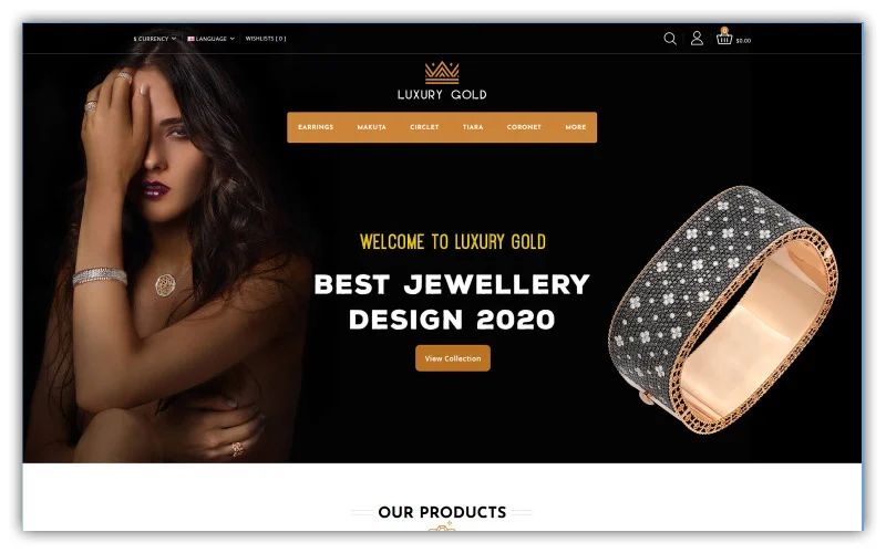 Luxury Gold - Jewellery Store Opencart Theme