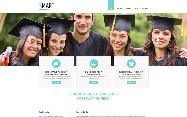 University Responsive Drupal Template.