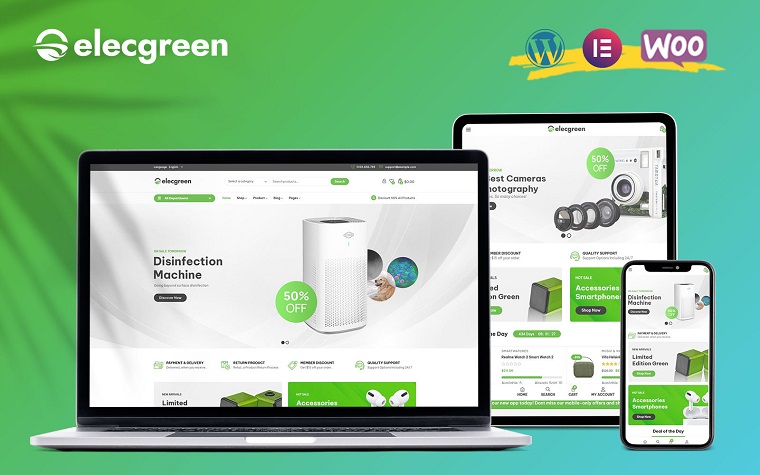 Elecgreen - Electronic Multipurpose WooCommerce Theme.
