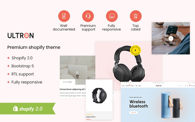 Ultron - Electronics Shop Shopify Theme.
