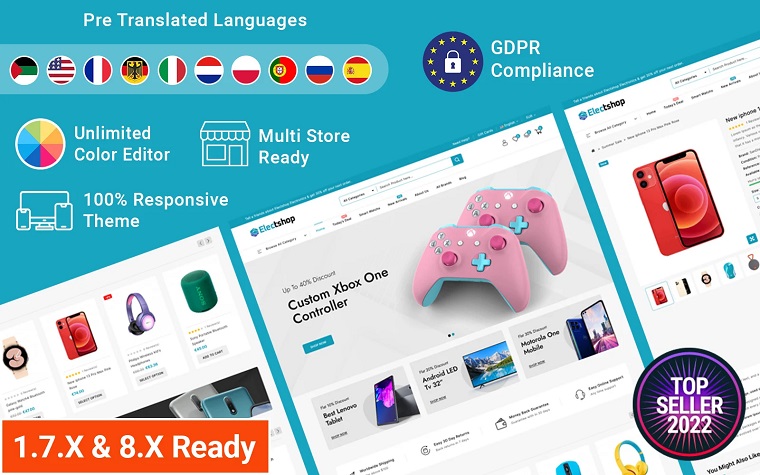 Electshop - Electronics and Digital Store Prestashop Theme.